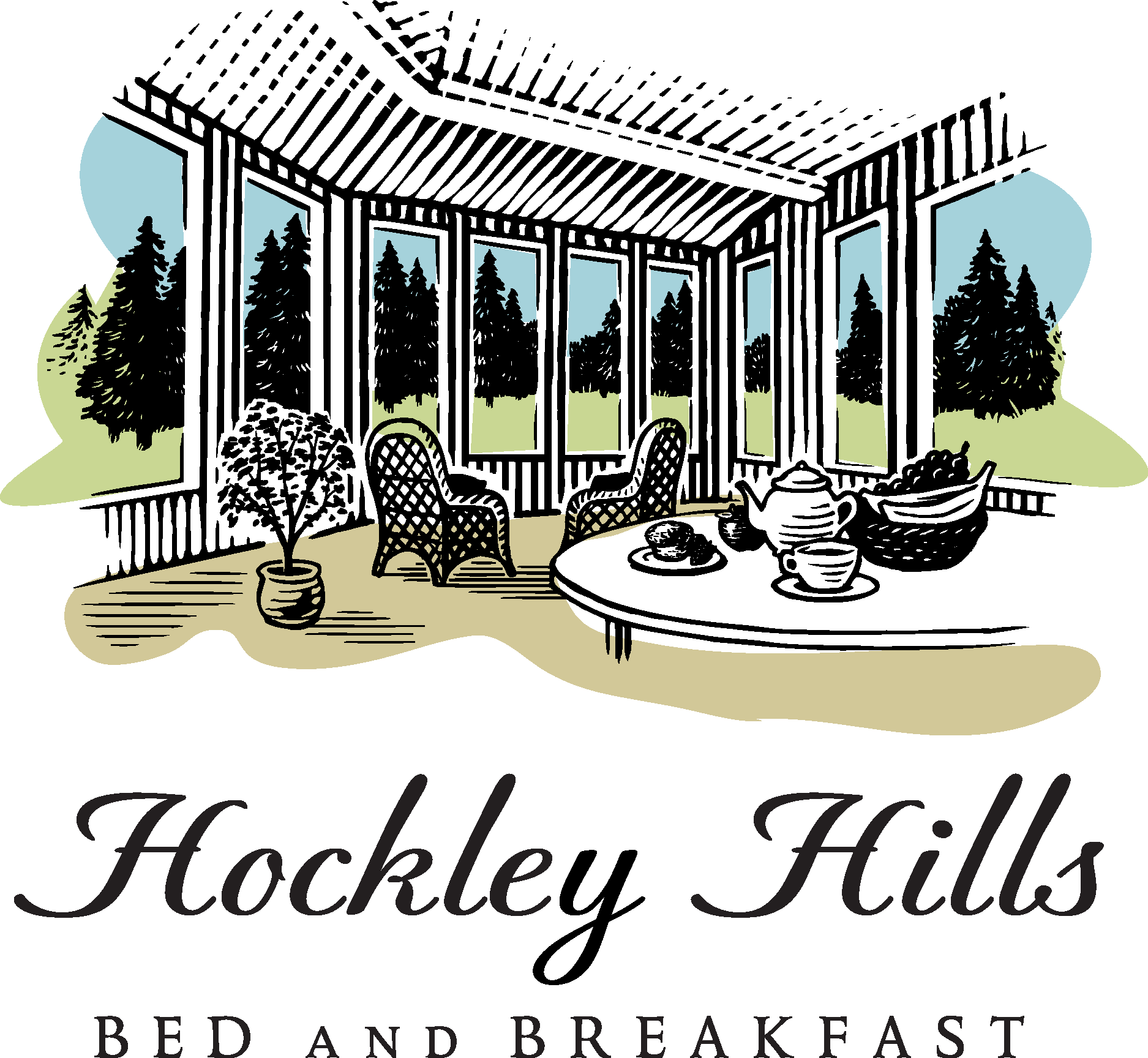Hockley Hills Bed And Breakfast Logo Vector Logo